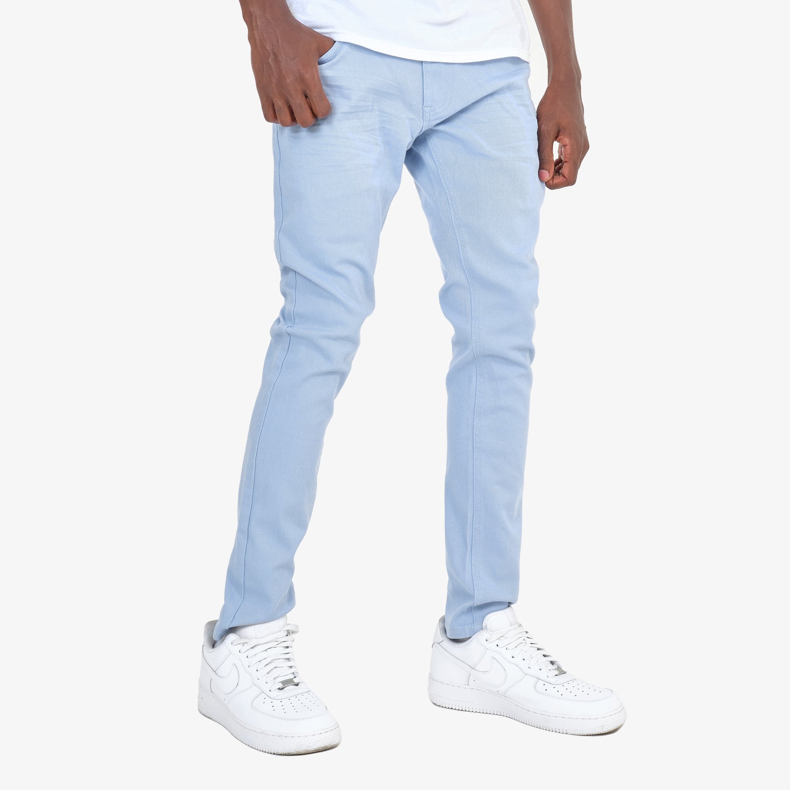 LIGHT BLUE PANTS WITH STRETCH