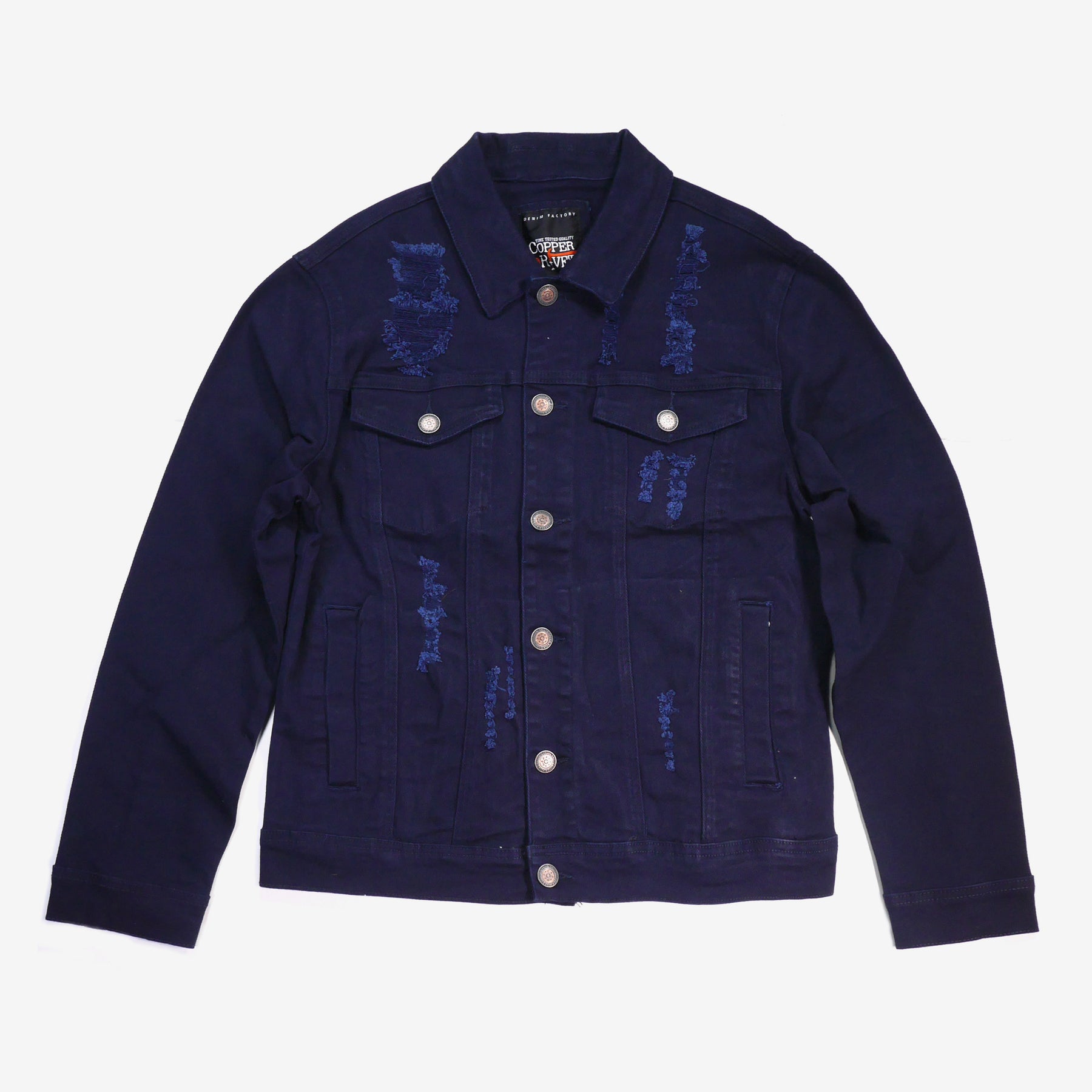 NAVY DENIM JACKET - Copper Rivet