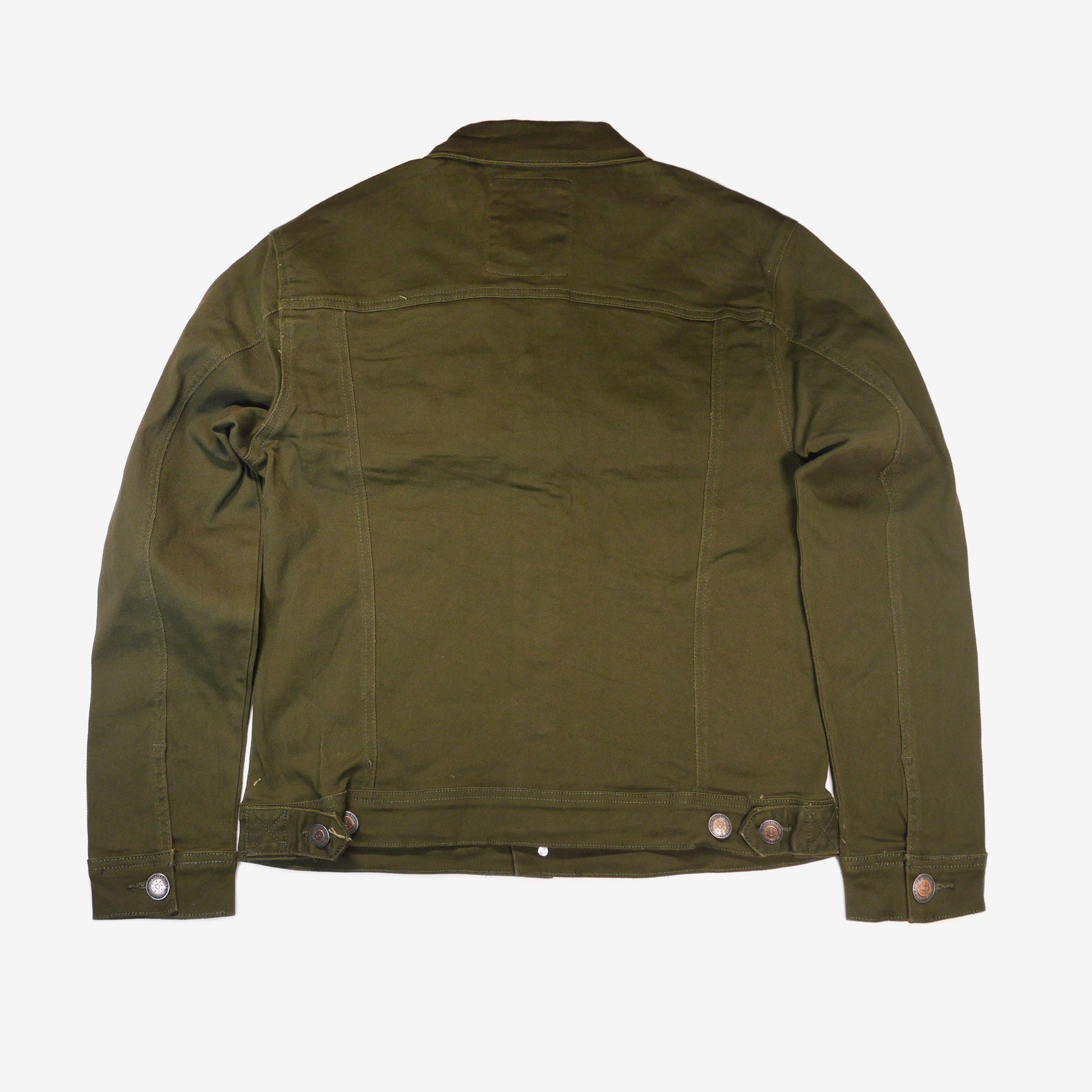 OLIVE DENIM JACKET - Copper Rivet