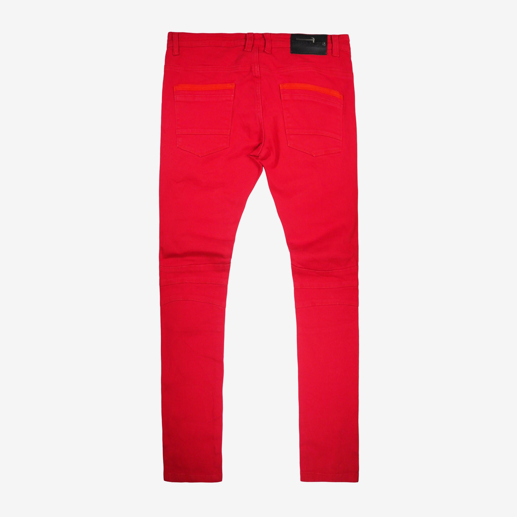 RED PANTS WITH SIDE POCKETS - Copper Rivet