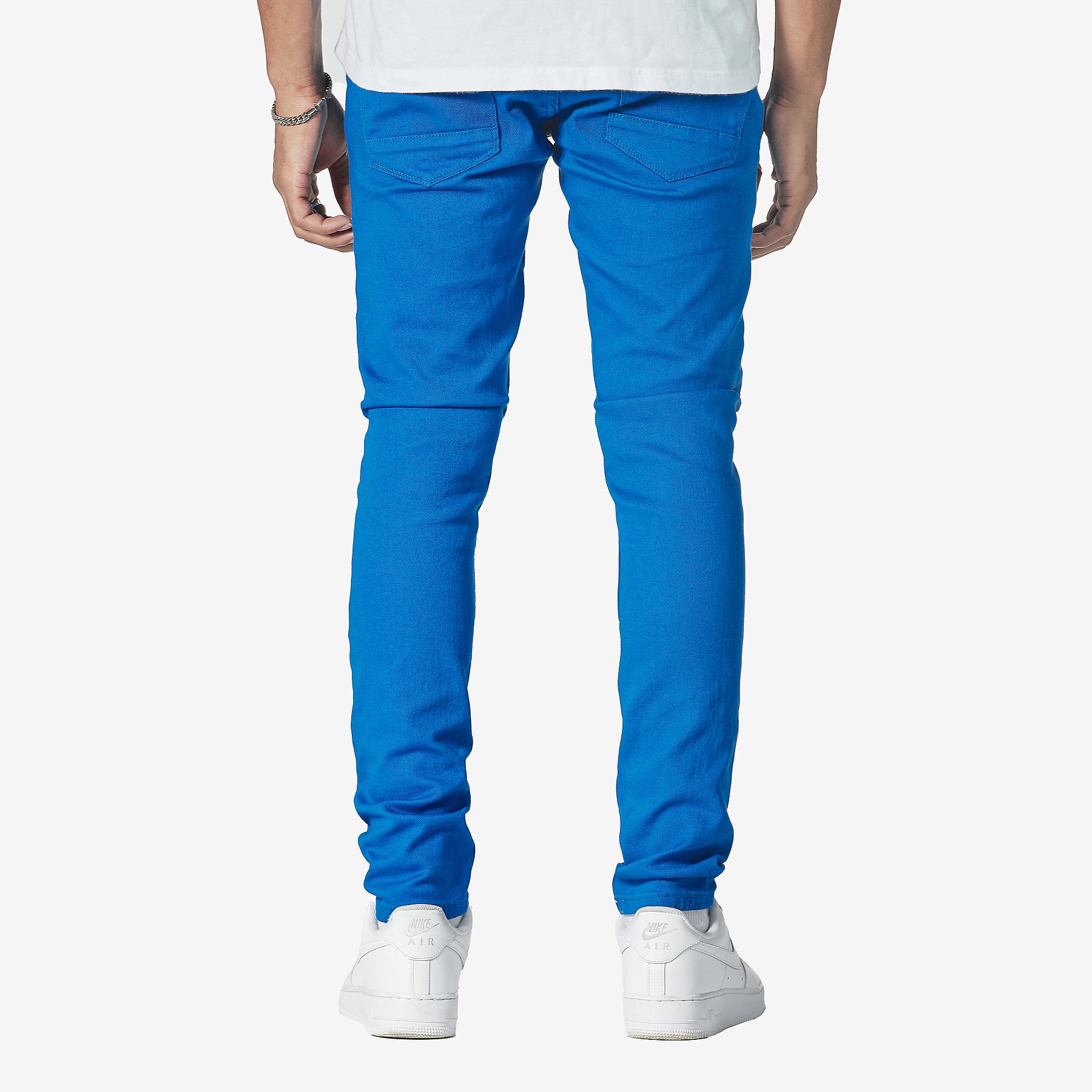 ROYAL BLUE JEANS W/ WAIST STRING & PRINTS - Copper Rivet