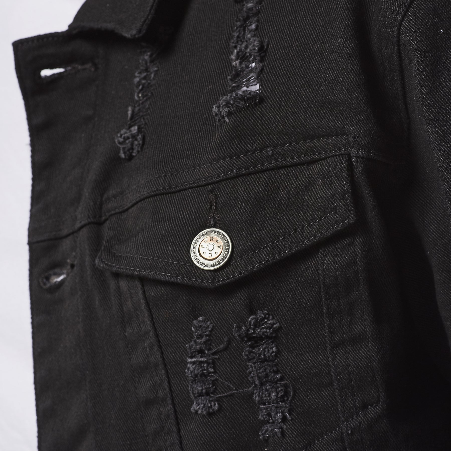 JET BLACK DENIM JACKET - Copper Rivet