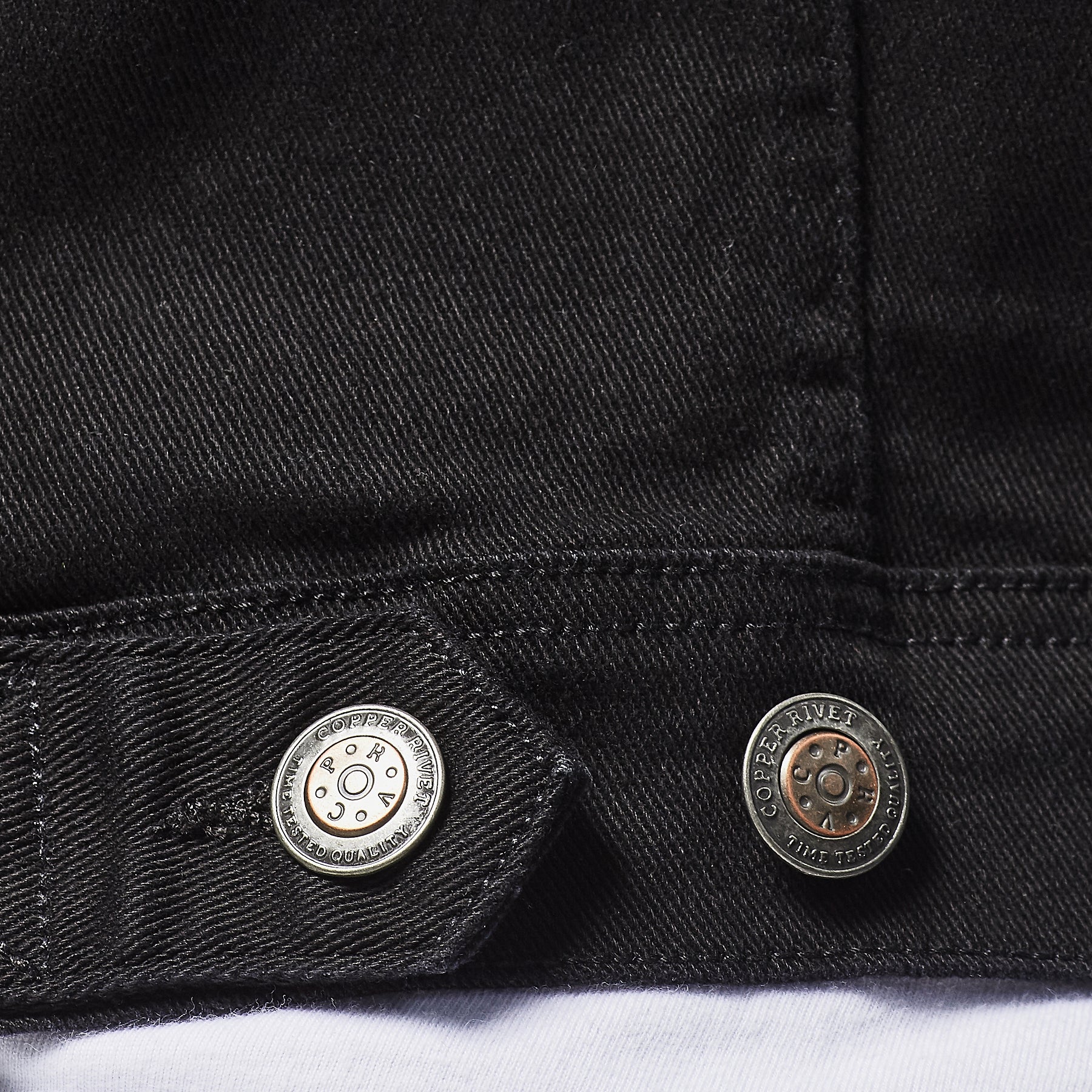 JET BLACK DENIM JACKET - Copper Rivet