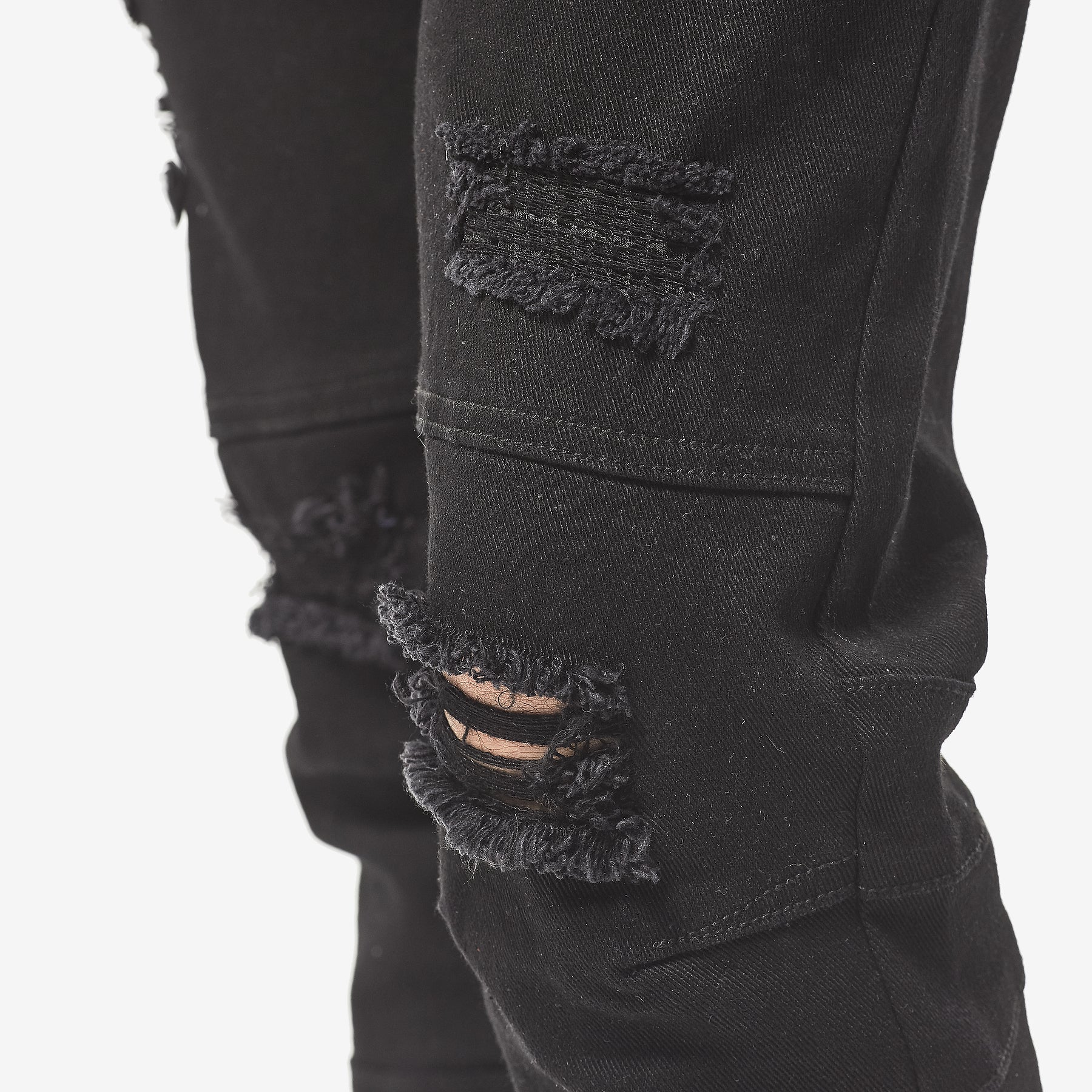 JET BLACK PANTS WITH SIDE POCKETS - Copper Rivet