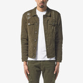 OLIVE DENIM JACKET - Copper Rivet