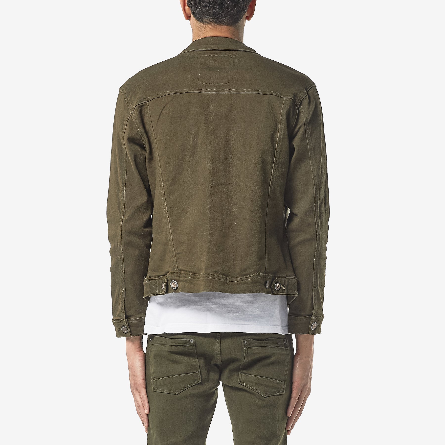 OLIVE DENIM JACKET - Copper Rivet