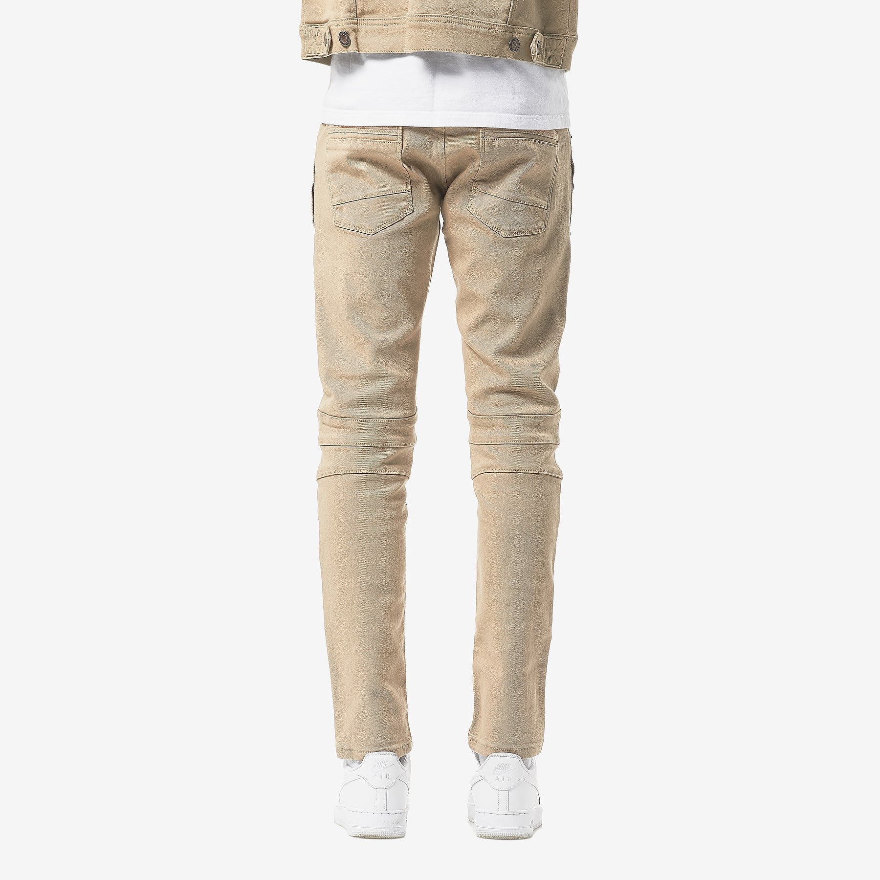 KHAKI TWILL PANTS WITH SIDE POCKETS - Copper Rivet