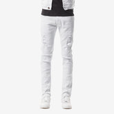 WHITE PANTS WITH RIPS - Copper Rivet