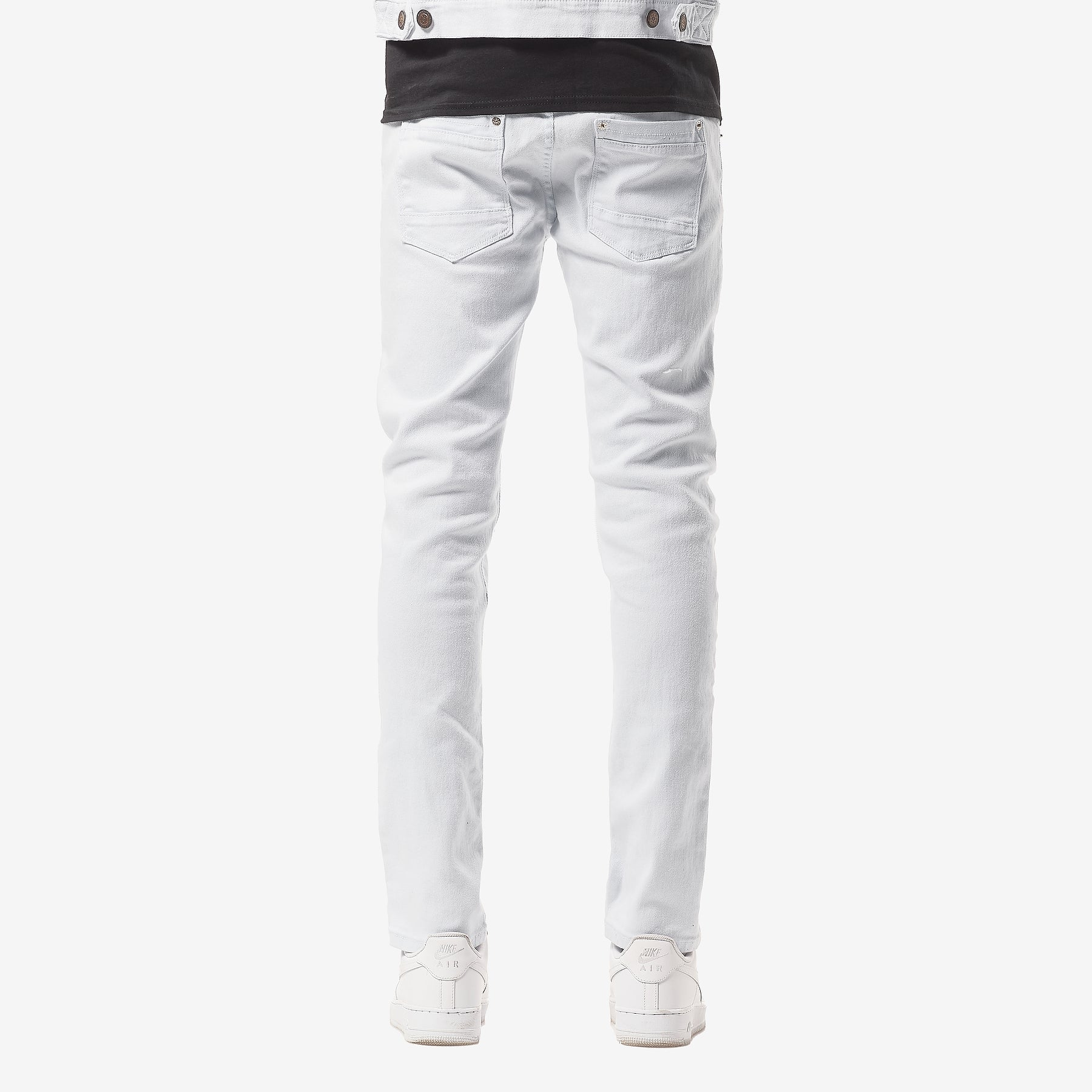 WHITE PANTS WITH RIPS - Copper Rivet