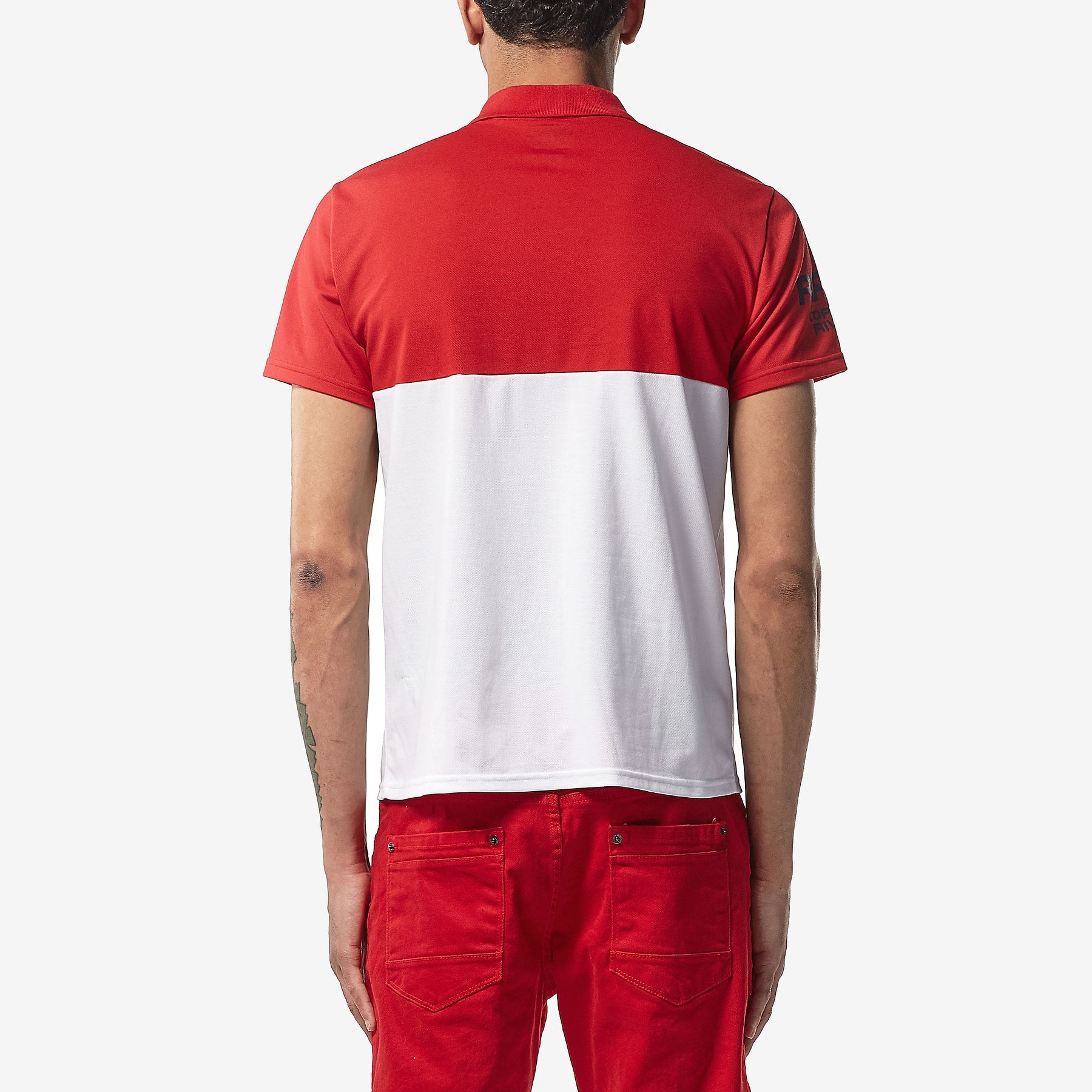 WORLD TOUR RED POLO TEE - Copper Rivet