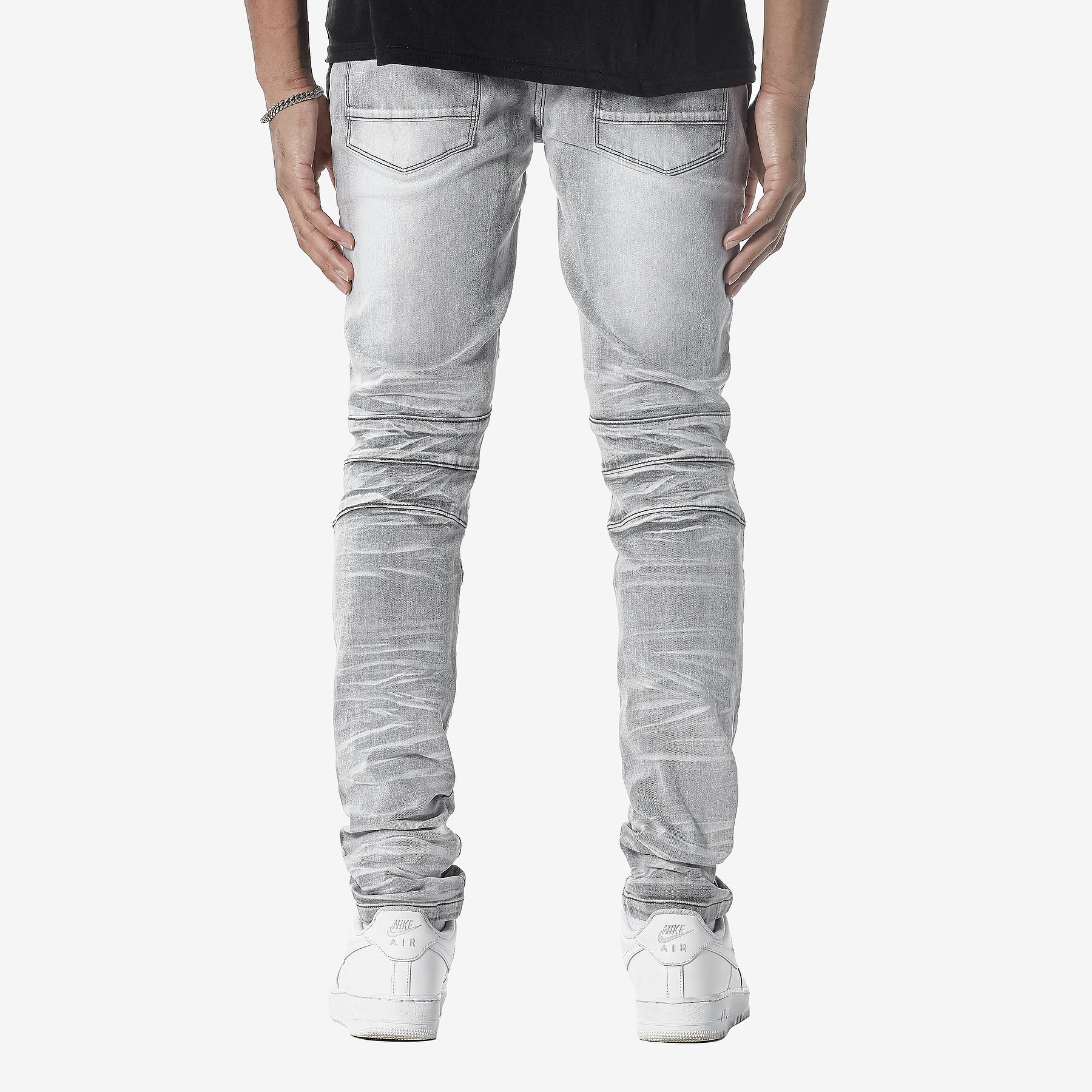 GREY JEANS WITH CELLPHONE POCKETS