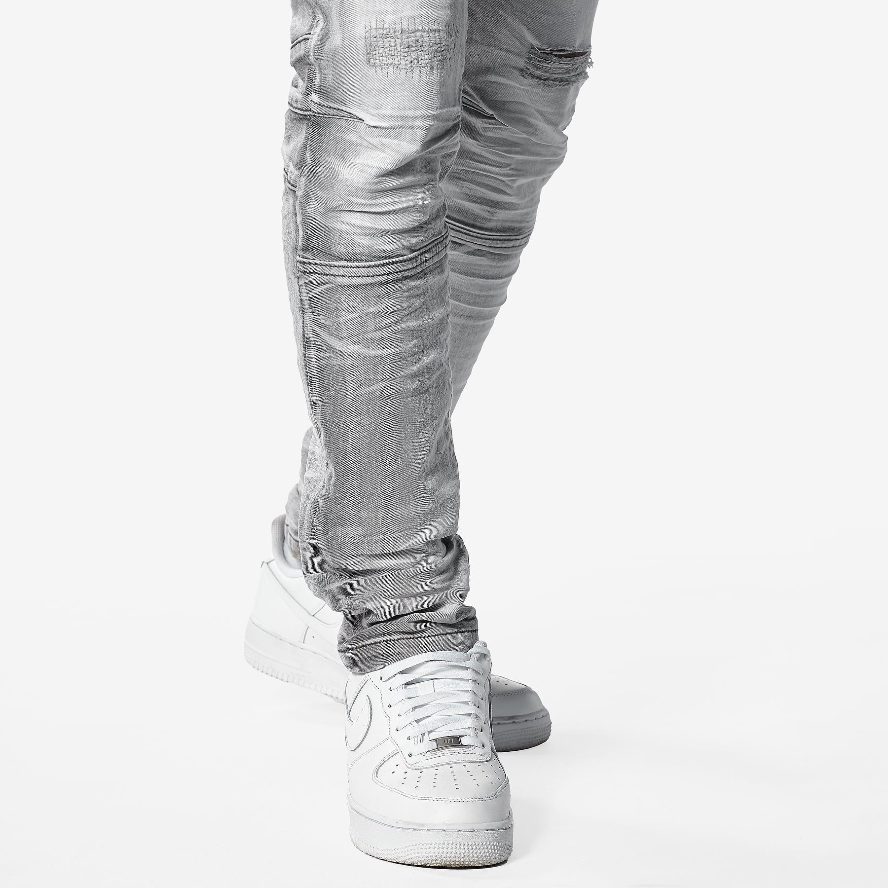 GREY JEANS WITH CELLPHONE POCKETS