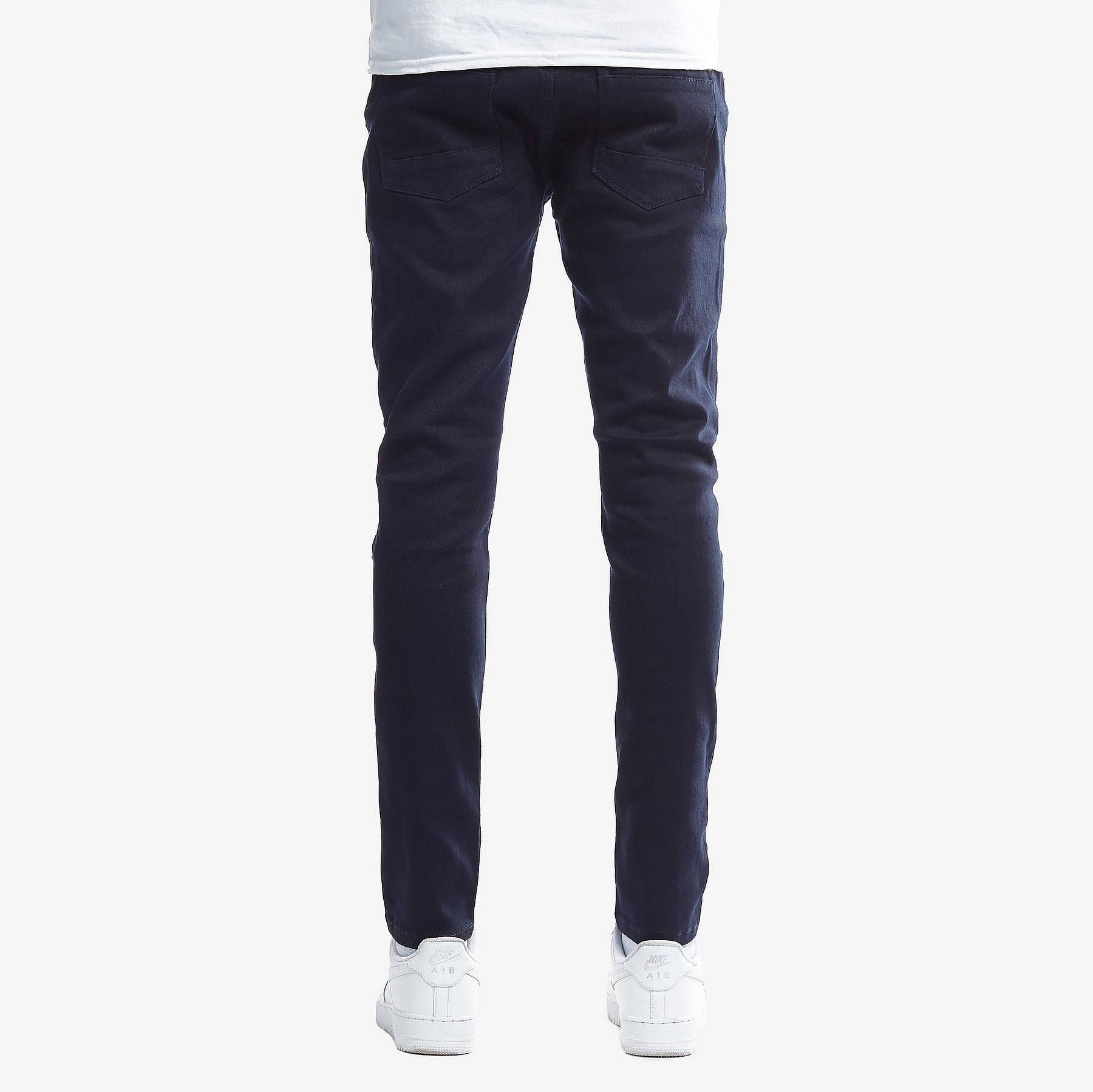 NAVY PANTS WITH RIPS - Copper Rivet