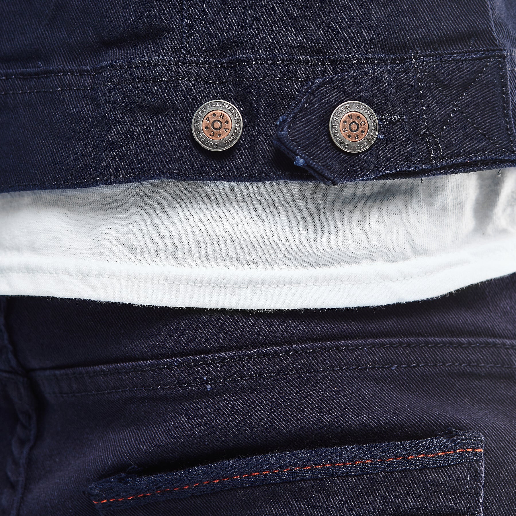 NAVY DENIM JACKET - Copper Rivet