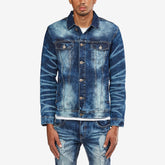 MEDIUM SAND BLUE DENIM JACKET
