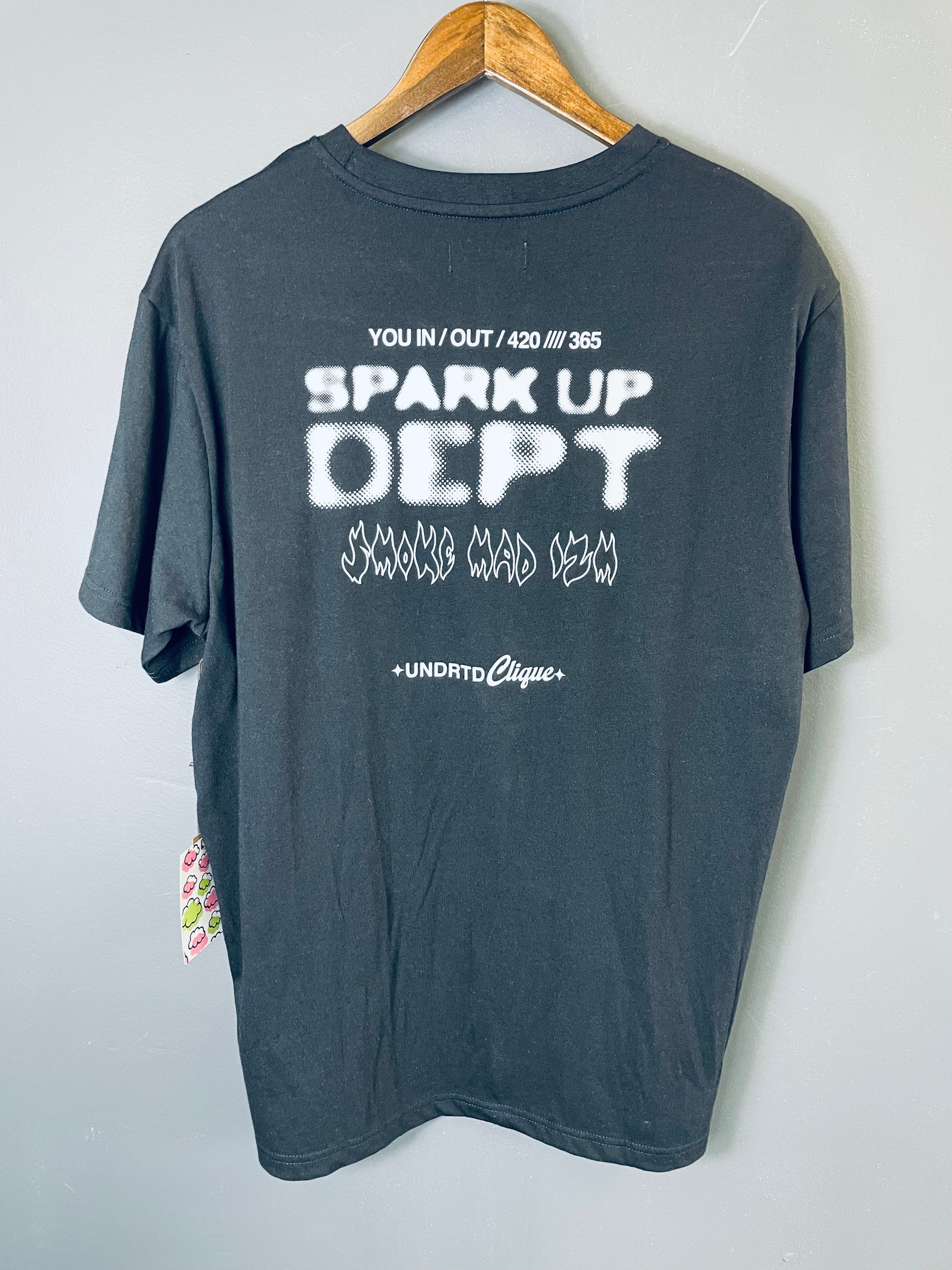 BLACK "RACKGOODS" T-SHIRT
