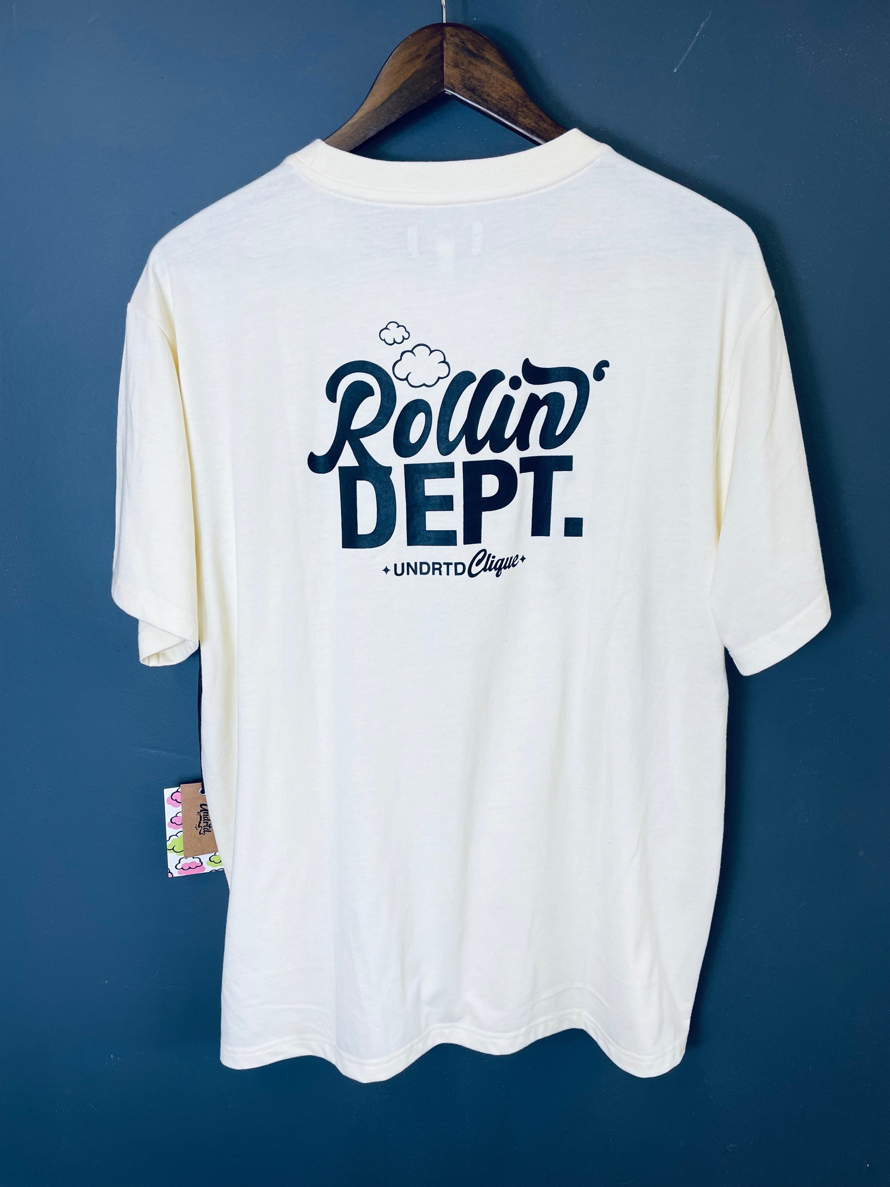 CREAM "ROLLIN DEPT" T-SHIRT
