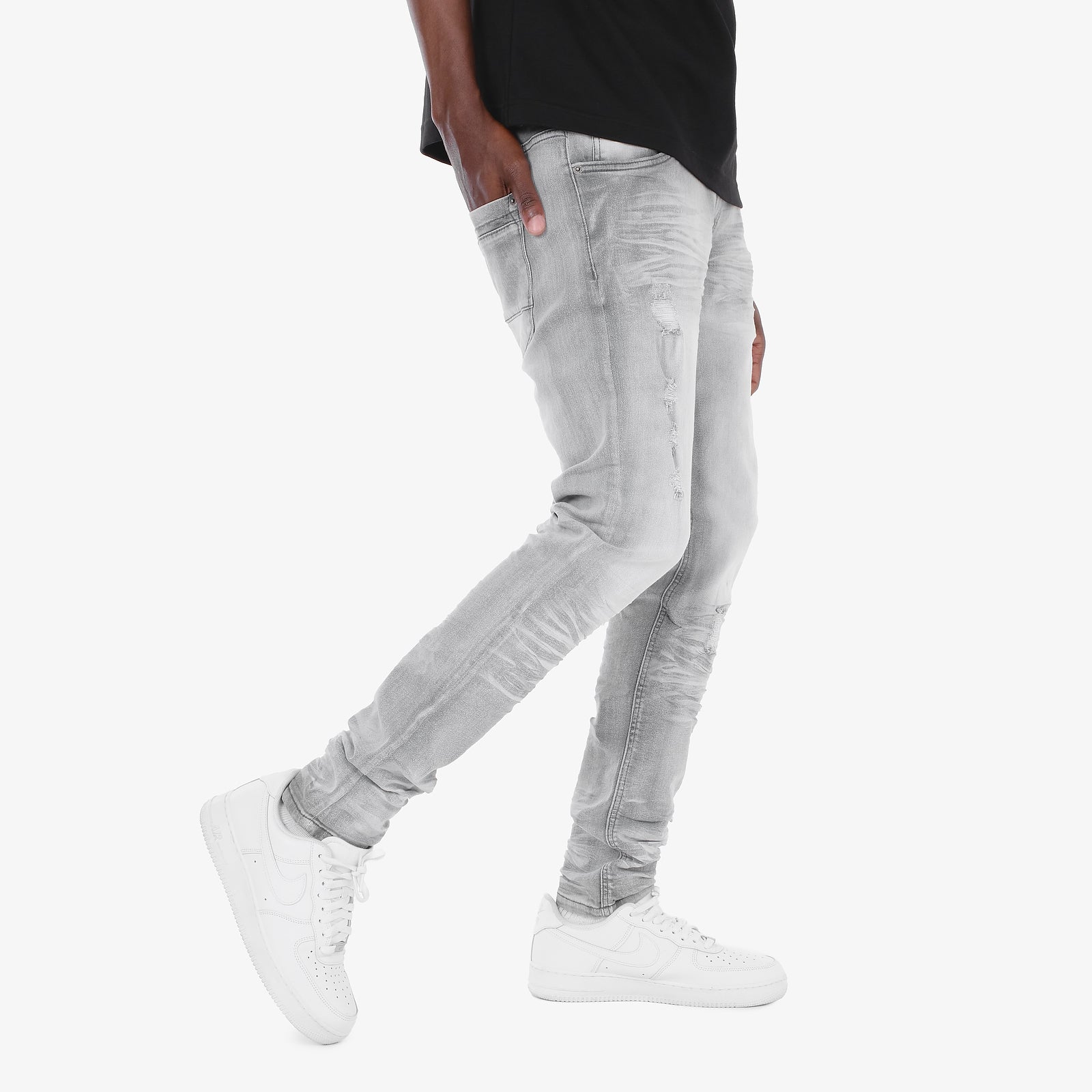 GREY JEANS W/ & STRETCH