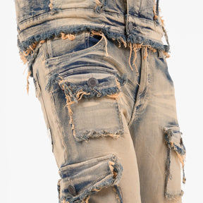 VINTAGE WASHED STACKED CARGOS