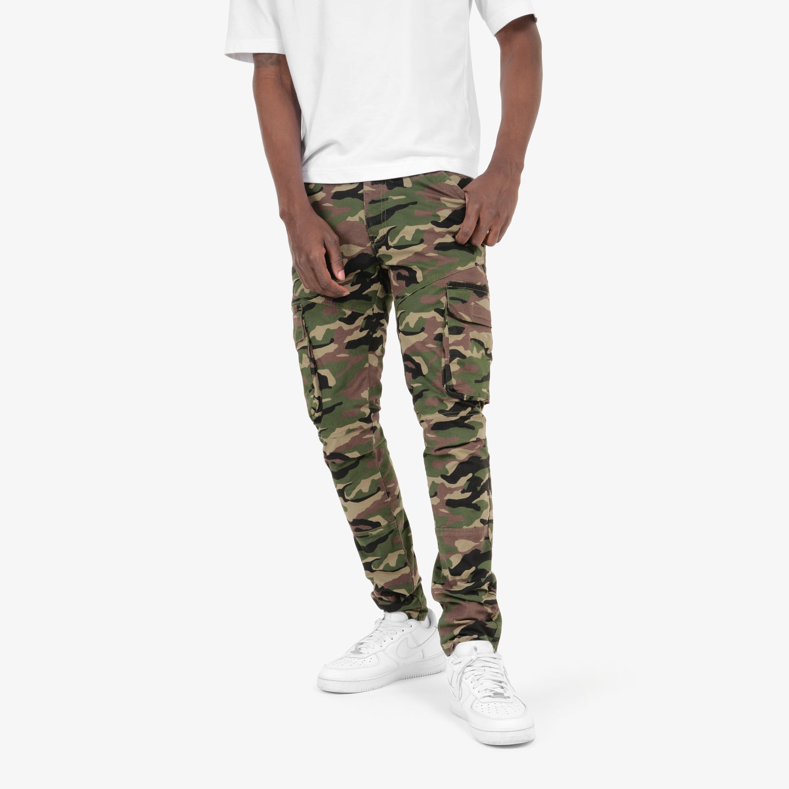 WOODLAND CAMO CARGOS