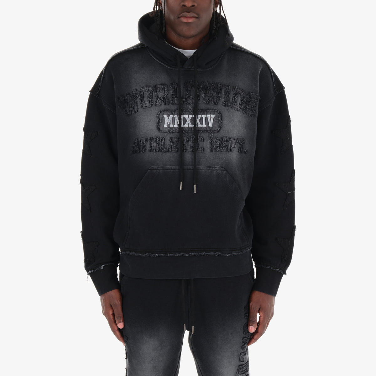 BLACK WORLDWIDE HOODIE