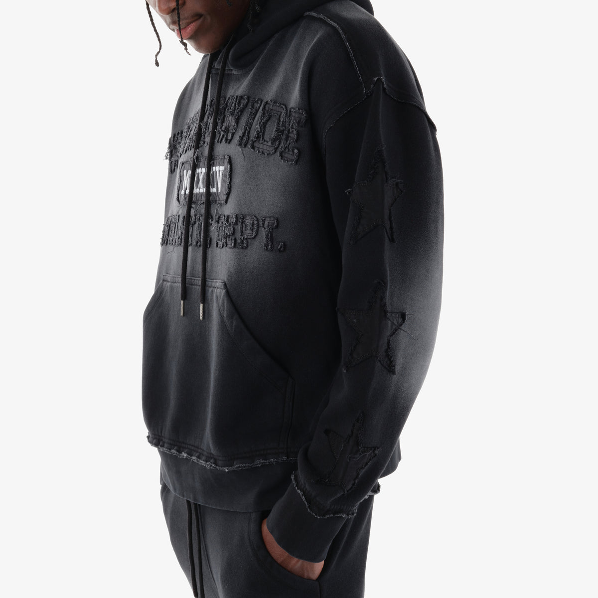 BLACK WORLDWIDE HOODIE