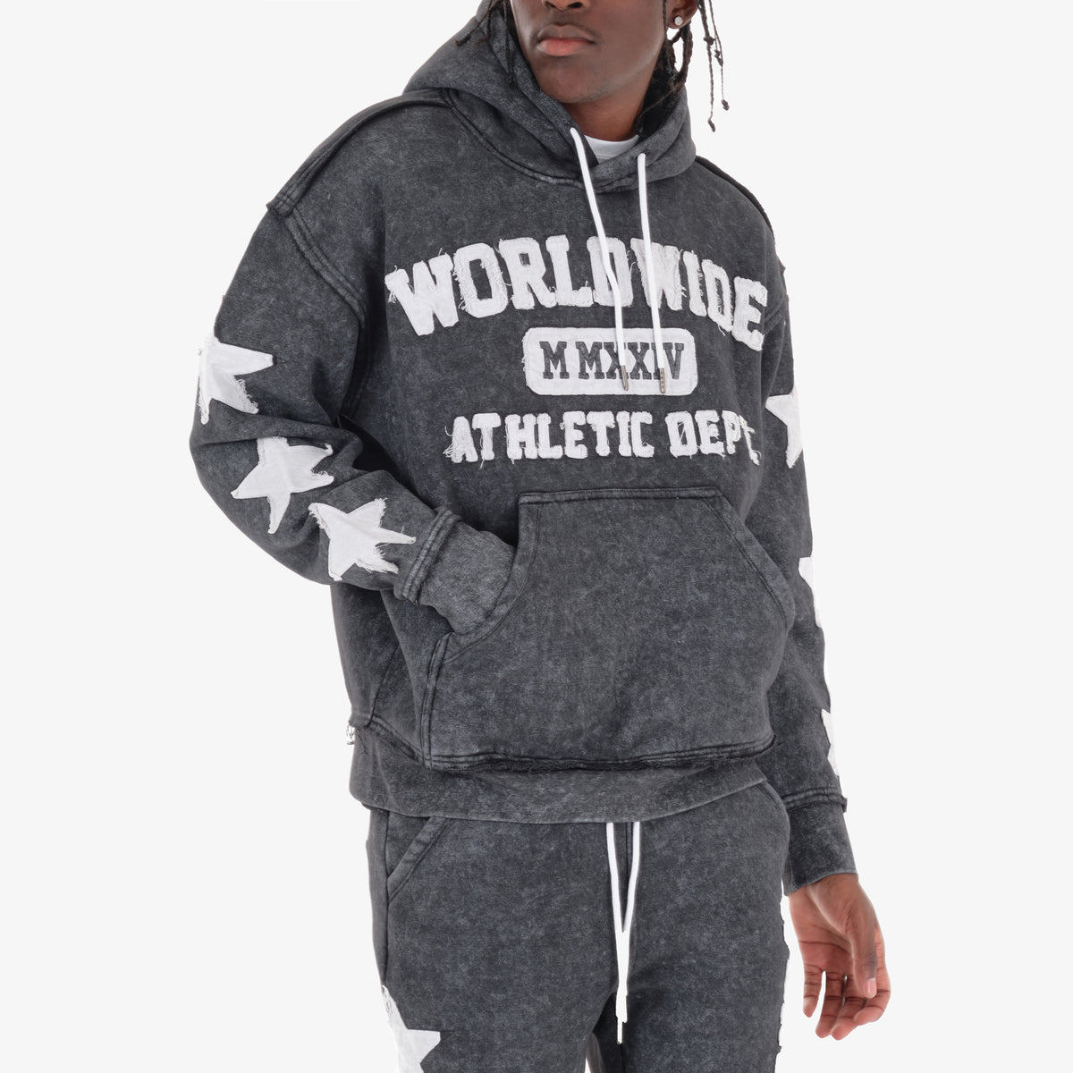 GREY WORLDWIDE HOODIE