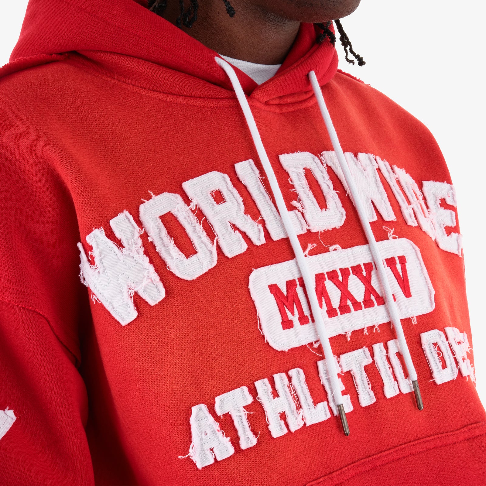 RED WORLDWIDE HOODIE