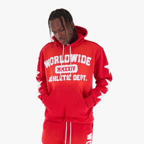 RED WORLDWIDE HOODIE