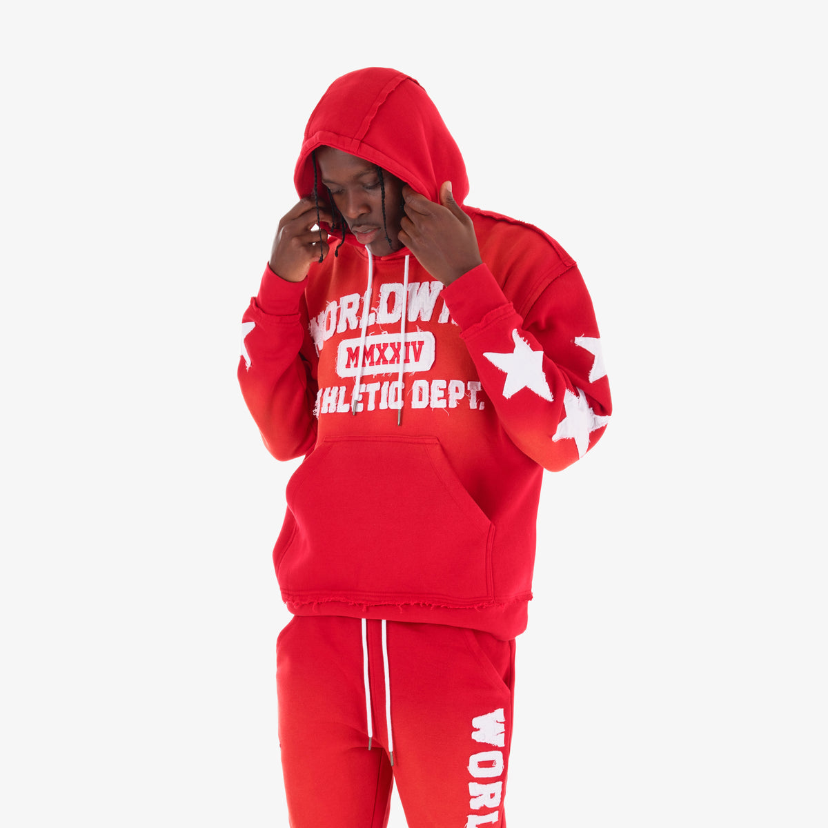 RED WORLDWIDE HOODIE