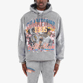 GREY CHAMPIONS CROPPED HOODIE