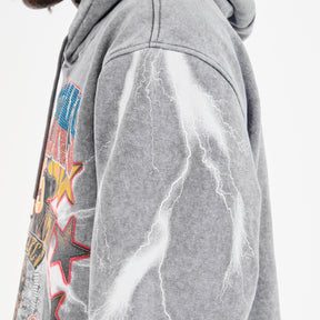 GREY CHAMPIONS CROPPED HOODIE