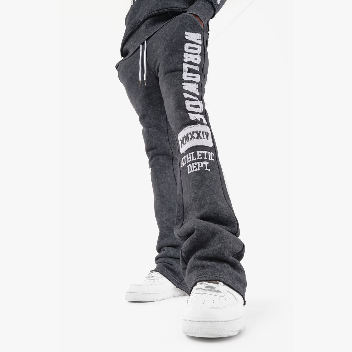 GREY WORLDWIDE STACKED PANTS