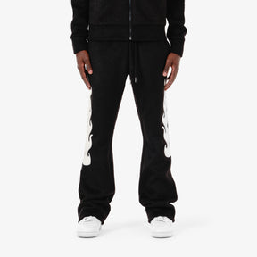 BLACK "SAINTS" MOHAIR PANTS