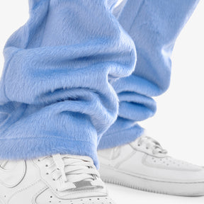 LIGHT BLUE "SAINTS" MOHAIR STACKED PANTS