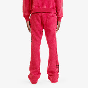 RED HEARTLESS STACKED PANTS