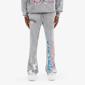 GREY CHAMPIONS STACKED PANTS