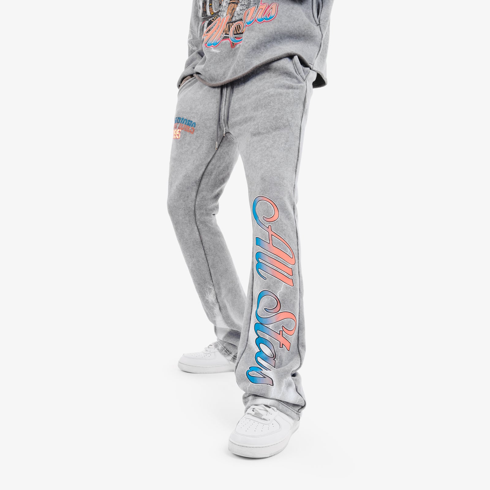 GREY CHAMPIONS STACKED PANTS