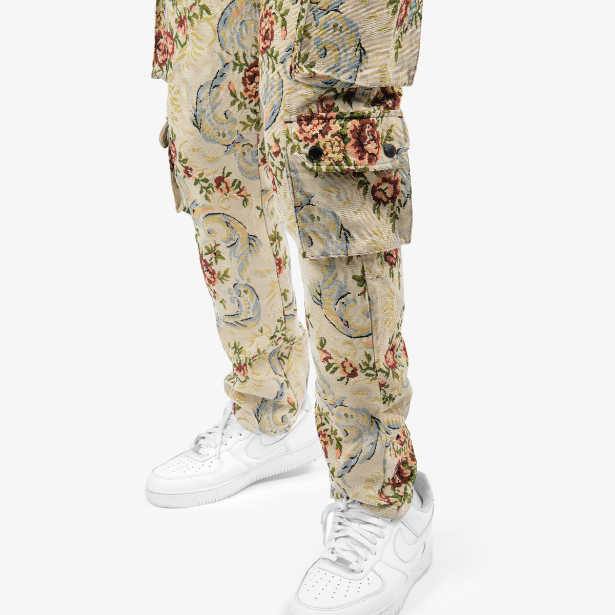 KHAKI TAPESTRY CARGO PANTS