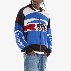 BLUE RACING SWEATER