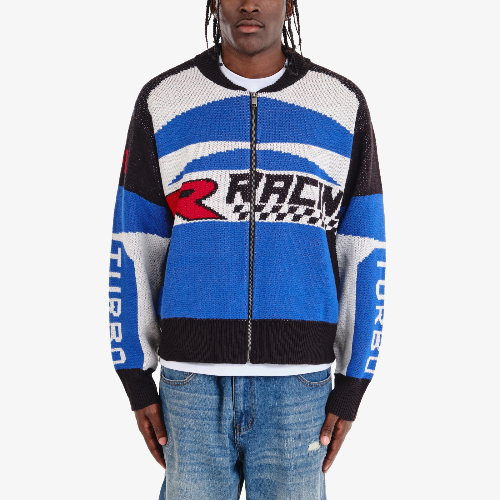 BLUE RACING SWEATER