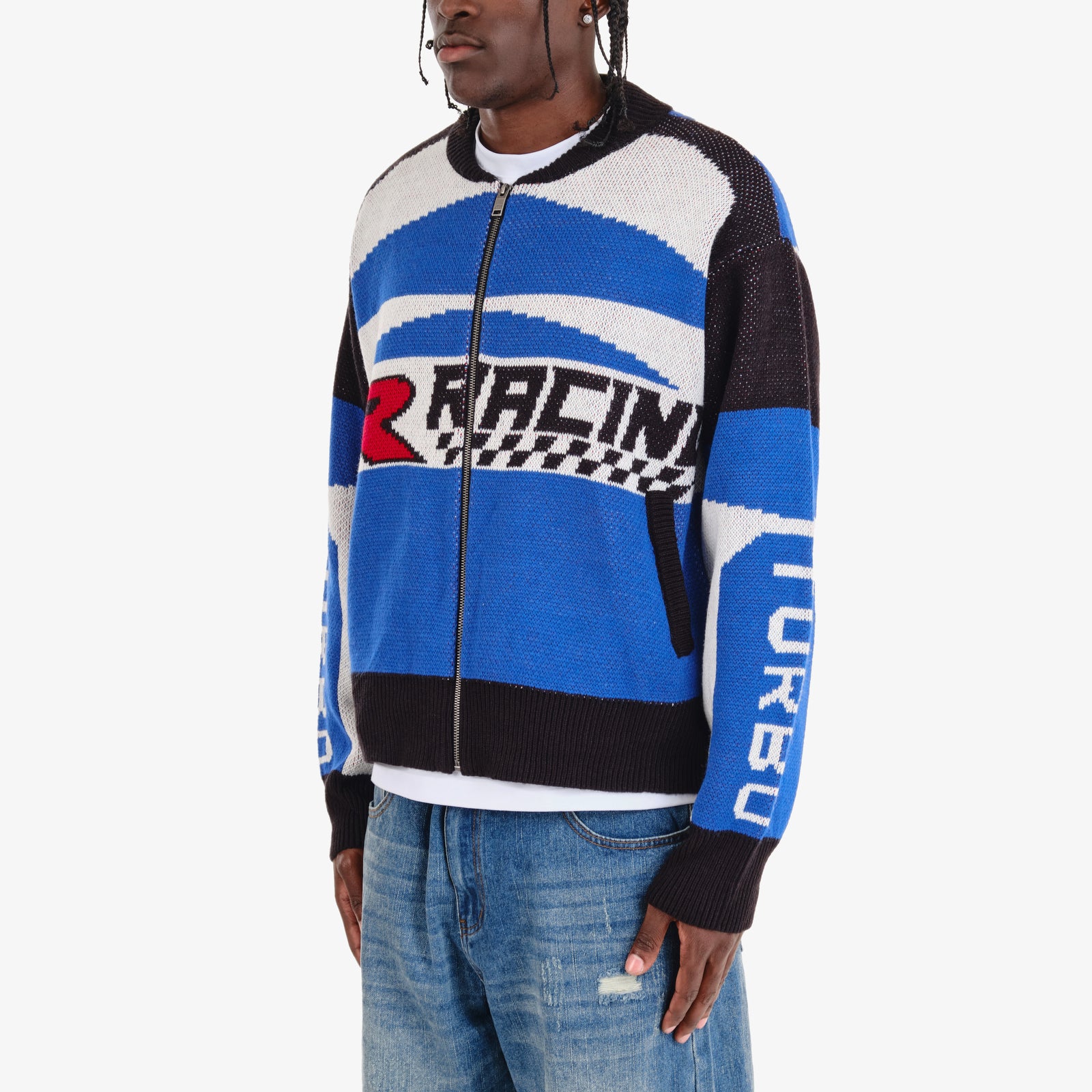 BLUE RACING SWEATER