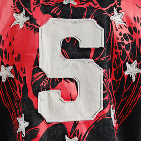 BLACK SAINT HOODIE W/ RHINESTONES