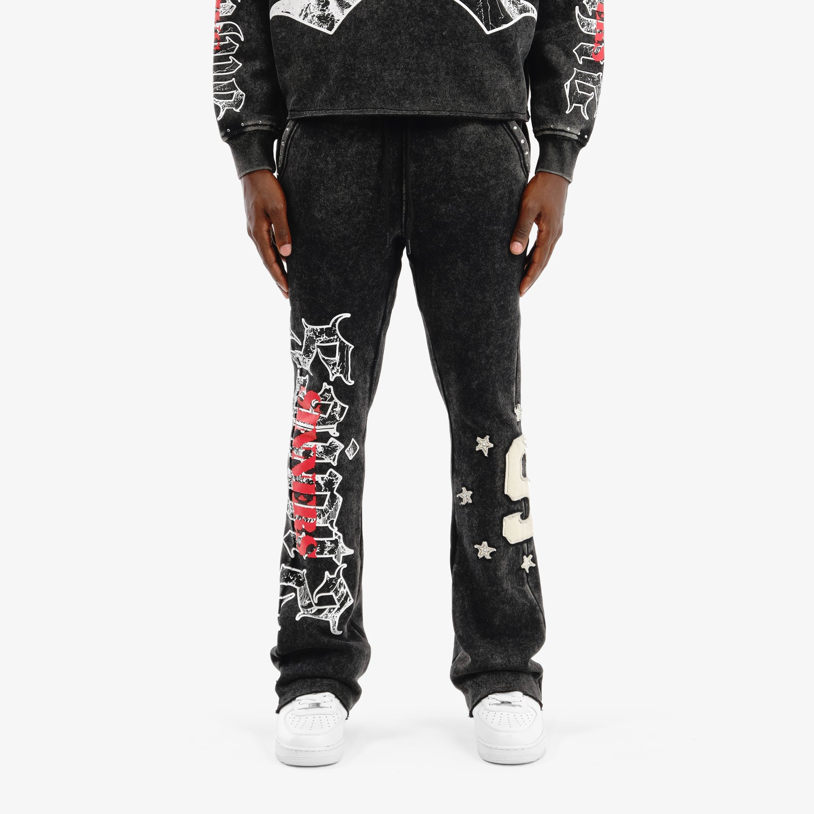 BLACK SAINT W/ RHINESTONES PANTS