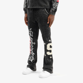 BLACK SAINT W/ RHINESTONES PANTS