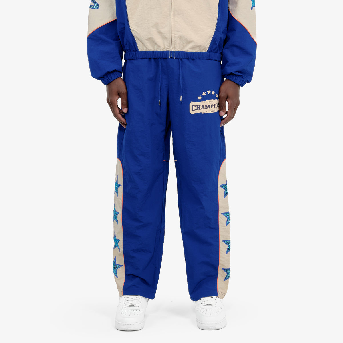ROYAL BLUE CHAMPS WINDBREAKER PANTS