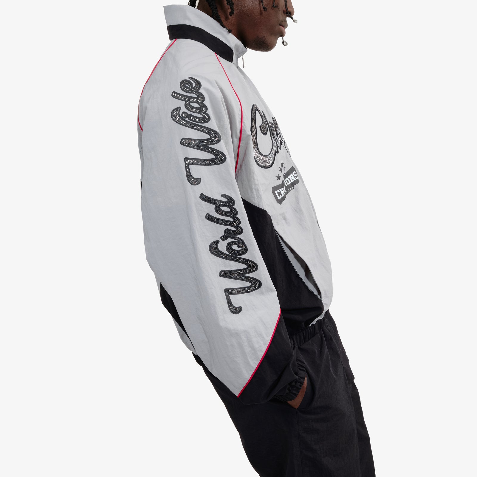 BLACK CHAMPS WINDBREAKER FULL ZIP