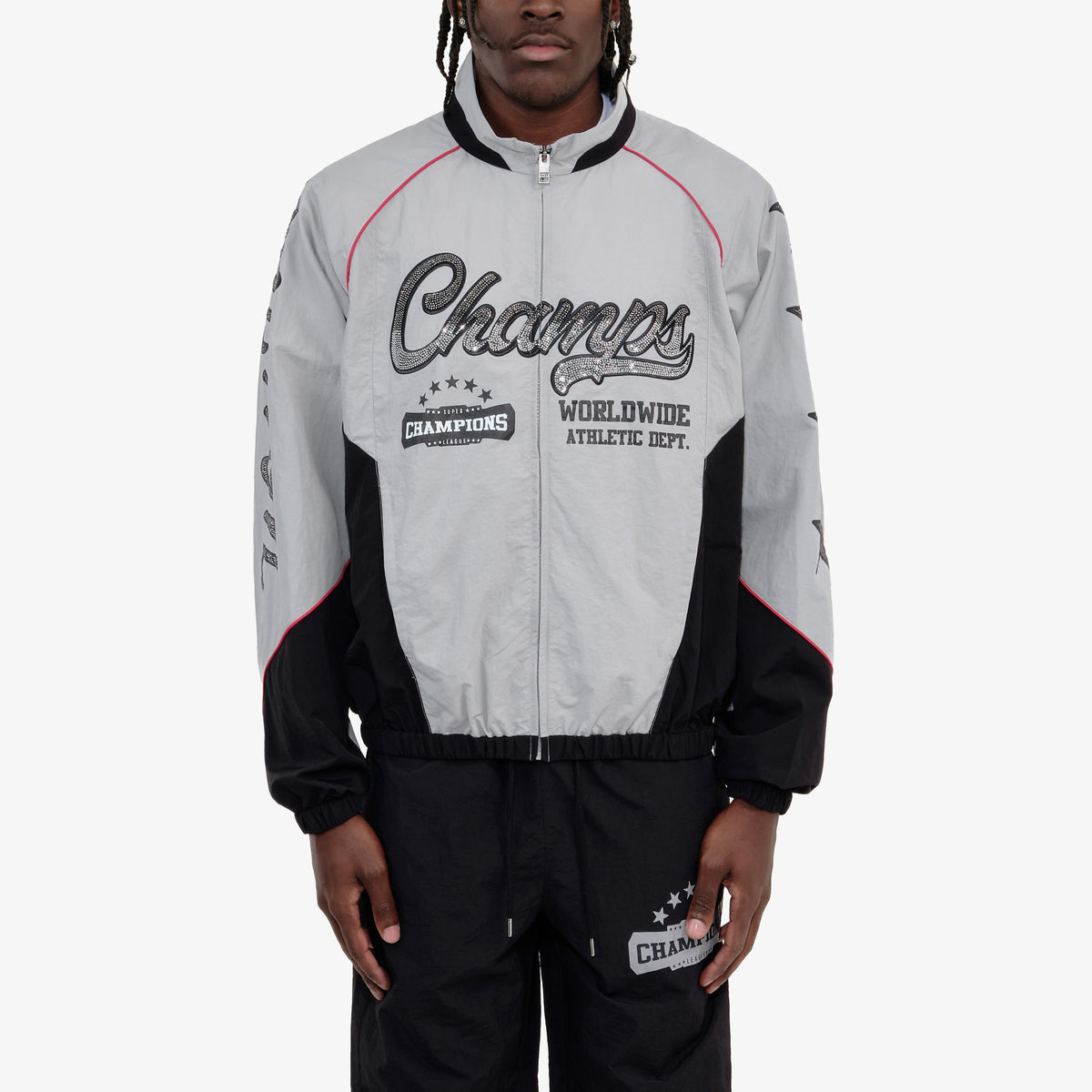 BLACK CHAMPS WINDBREAKER FULL ZIP