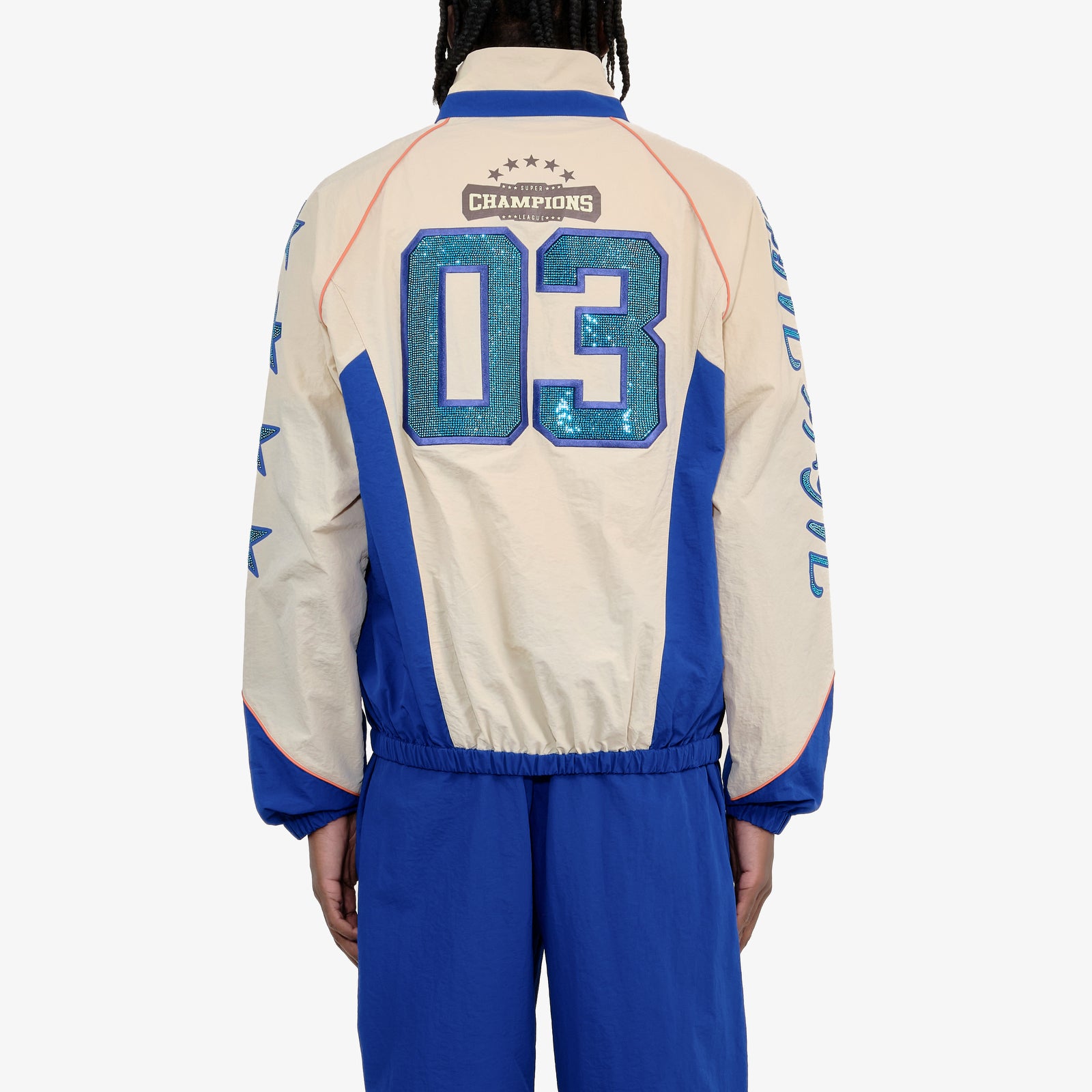 ROYAL BLUE CHAMPS WINDBREAKER FULL ZIP