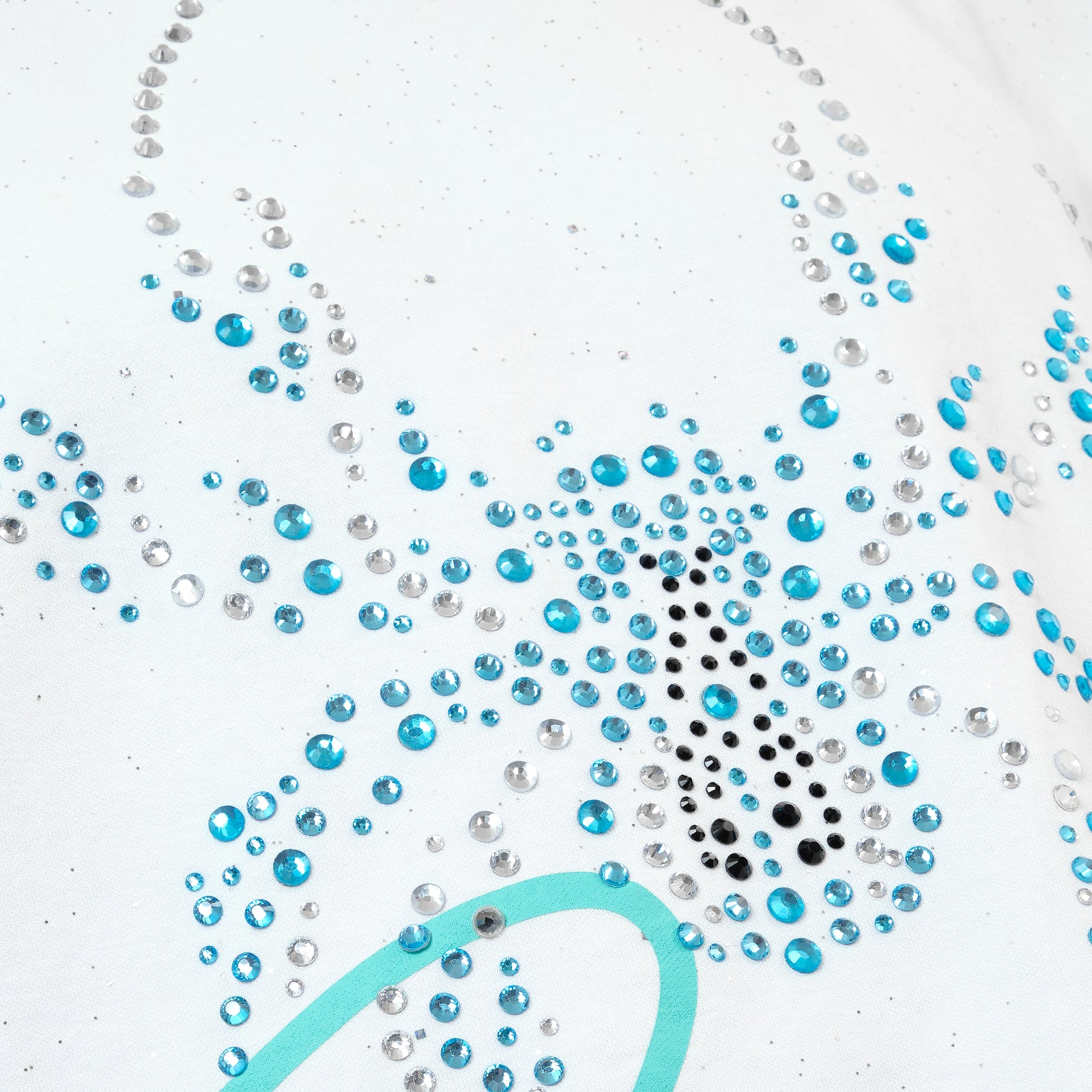 WHITE SPIDER W/ RHINESTONE CROP T-SHIRT